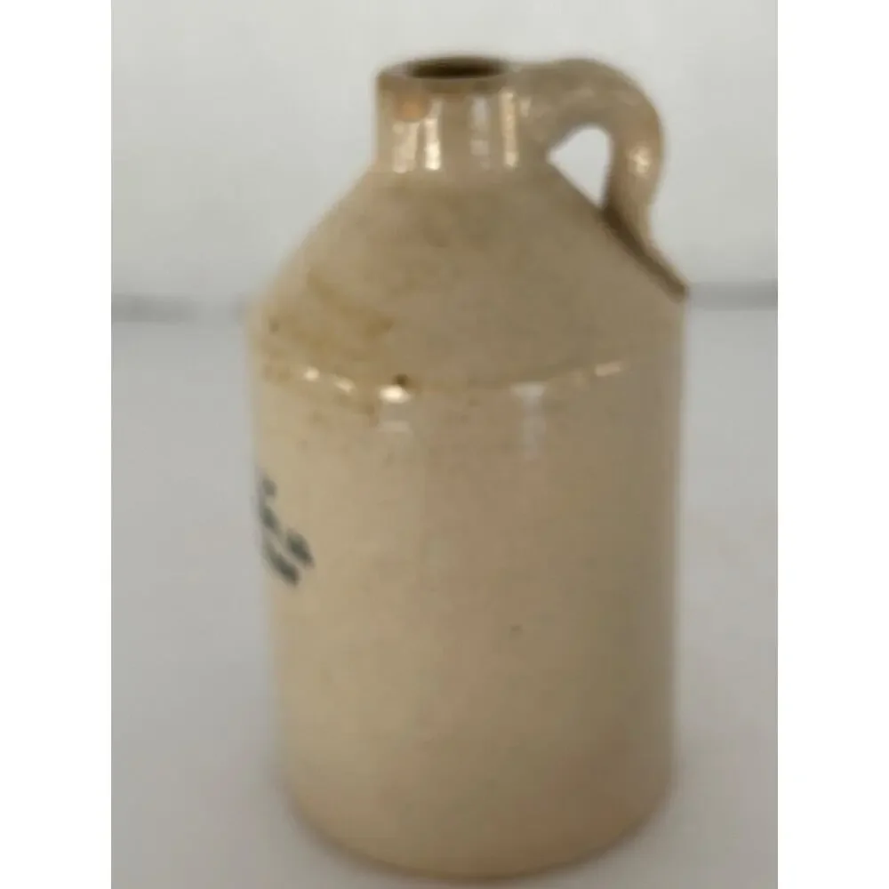 “Little Brown Jug” Miniature Stoneware Jug Eastern Clay Goods Co, Boston Ma.